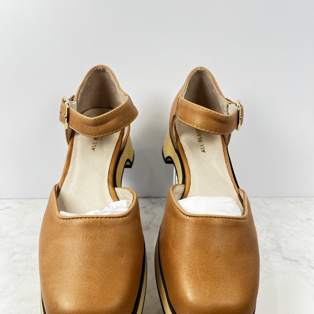 Brown Women's Shoes With Ankle Strap